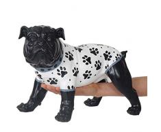 Mendler Deko Figur Bulldogge 24cm, Polyresin Skulptur Hund, In-/Outdoor, handbemalt mit Jäckchen