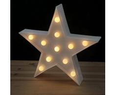 LED Lichtdeko Lampe Großer Stern 25 cm