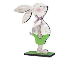 OneMoreT 2019 Osterdekoration Holz Osterhase 3 Arten mit Osterei-Band Ständer Dekoration DIY Ornament Zakka Party Supply C1