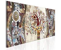 decomonkey Bilder Gustav Klimt Abstrakt 120x40 cm 1 Teilig Leinwandbilder Bild auf Leinwand Vlies Wandbild Kunstdruck Wanddeko Wand Wohnzimmer Wanddekoration Deko Baum