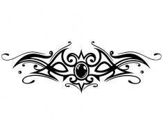 Wandtattoo Tribal Ornament