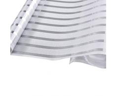 KWODE Fensterfolie Streifen Sichtschutzfolie Statische Folie ohne Klebstoff Büro und Zuhause Dekofolie 45x150CM