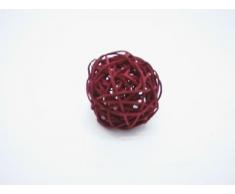 Decpero Rattanball/Bordeaux/Ø 5cm / 20 Stück