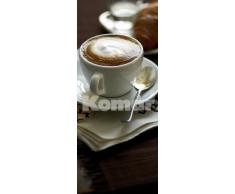 Fototapete Cafe, Cappuccino als Türtapete, Bildtapete Kaffeetasse, 92x220cm, 2-teilig, gestochen scharfe XXL-Ansichten verfügbar.