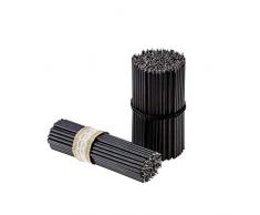 Danilovo Kloster Bienenwachs Kerzen Schwarze, Ritualkerzen, Altarkerzen Kirche Orthodoxe, Höhe: 16.5 cm - N100 (100 Stück - 400g.)