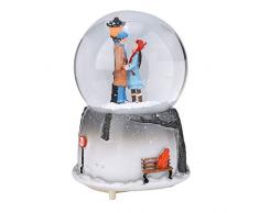 Cafopgrill Schneekugel Musikalische Neuheit Nachtlicht Musikalische Schneekugel Spieluhr Desktop Ornament
