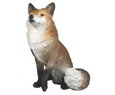 colourliving Dekofigur Fuchs Freddy sitzend Tier Garten Dekoration Garten