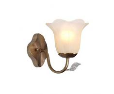 Style Wandkerzenleuchter Serie Schmiedeeisen Wandlampe Retro Bad Kunst Wandlampe (Farbe: Messing - 18X20Cm) - Messing - 18X20Cm,Licht