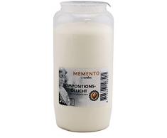 Bolsius Kompositionsöllicht Nr. 7, 24er Pack Memento - Grabkerzen, Grablicht - Brenndauer ca. 105 Stunden (Memento - weiß)