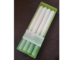 4 durchgefärbte Stabkerzen