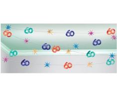 1 Stück GIRLANDE/RAUMDEKO L: 30 m DEKO 60.Geburtstag .Girlanden Partydeko