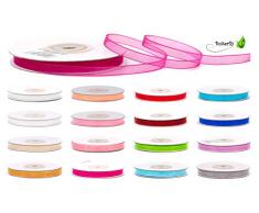 Creativery Organzaband 6mm x 25m Maigrün Hellgrün Lindgrün