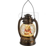 LED Laterne Schneelaterne Schneekugel antik braun groß * verschiedene Modelle * (Weihnachtsmann (Kugel-Laterne))