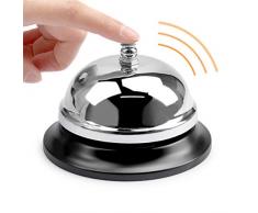 BUYGOO Tischglocke Rezeptionsklingel Tischklingel für Porter Küche Restaurant Hotel Bar usw