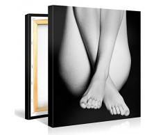 Picanova – Beautiful Sexy Akt 80x80cm – Premium Leinwanddruck – Kunstdruck Auf 2cm Holz-Keilrahmen Für Schlaf- Und Wohnzimmer