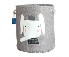 VictoryMeet Faltbare Kinder Aufbewahrungskörbe Aufbewahrungsbox Kinder Wäschekorb Aufbewahrungskorb Aufbewahrungskiste spielzeugkisten für kinderzimmer Organizer (Elefantenbaby.)