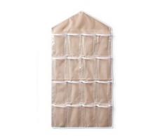 16 Raster Hängeschrank Stauraum Hängeorganizer Schmuckaufbewahrung (beige)