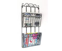 DanDiBo Wandregal Zeitungsständer 09912 Magazinhalter 70 cm Küchenregal Zeitungshalter