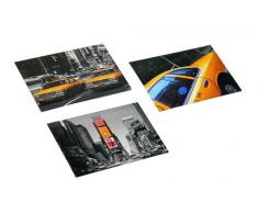 Trendfinding Wäschetonne mit Reißverschluss New York Yellow Cab Wäschesammler Wäsche Tasche Sammler Sortierer Tonne schwarz New York Yellow Cab