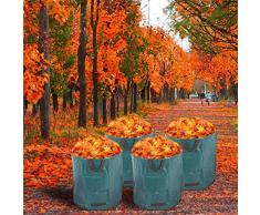 Alaskaprint 4X Gartenabfallsack Selbstaufstellend 272L 272 Liter Gartentasche Gartensack Abfallsack Laubsack Gartenabfälle Gartenkorb verschließbar mit Deckel 380g Sack