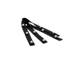 Exner Knopfleiste für Kugelknopf-Kochjacken, schwarz