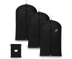 Bruce. ® 3 x Premium Kleidersack inkl. Schuhbeutel | 120 x 60 cm | Optimierte Materialstärke von 120 GSM | Hochwertige Kleiderhülle für Anzug und Kleid | Atmungsaktive Anzugtasche für Reisen