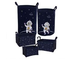 Deco Line Set 5 Mehrzweckkörbe Astronaut, Polyester
