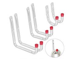 Allright 6 x Wandhaken Universalhaken Gerätehalter Garagenhaken Deckenhaken Keller