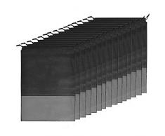 Schuhbeutel 15 Stück, Luoistu Schuhtasche mit Zugband/Transparente Fenster, Staubabweisende Atmungsaktiv Schuhtaschen, für Reisen oder Zuhause-Aufbewahrung 44x32cm (Schwarz)