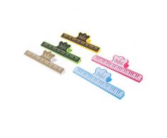 T TOOYFUL 5pcs Clip On Music Sheet Buchdokument Magazinhalter Lesezeichen Clip - Klavier