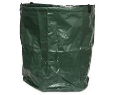 Gartenbag 80 L, Gartensack, Gartentasche, Gartenabfallsack, Laubsack faltbar platzsparend, grün, 200 g/m², Durchmesser 45 x 50 cm, 06779