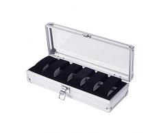 PinbinyeeWatch Box 12 Ziffern Aluminium Box Uhrenbox Uhrenbox Schmuckbox Schmuckbox