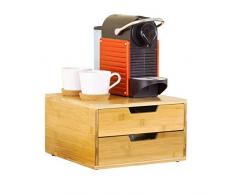 SoBuy FRG82-N Kaffeekapsel Box Kapselspender Aufbewahrungsbox Schubladenbox Schreibtischorganizer BHT: 30x18x31cm