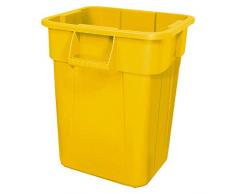 Eckiger Mehrzweckbehälter, Inhalt 106 Liter, gelb, LxBxH 545x545x570 mm, Polyethylen-Kunststoff (PE)