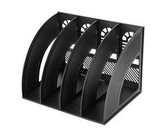 Dokumentenablage A4 Schreibtisch Organisator 4 Fächer Stehsammler Sortierablage Dokumente Bücher Ordner Ablagesystem Zeitschriftensammler Abnehmbare Papierablage für Büro Arbeitszimmer