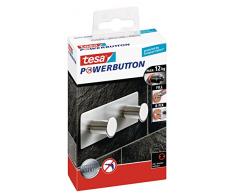 tesa Premium-Hakenleiste, selbstklebend, hält bis zu 12kg, Edelstahl