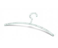 Sanifri 470015081 Garderobenbügel, Kunststoff, 43 cm, Bubbles transluzent, 3-er Set