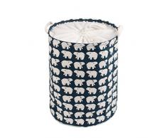 Dooxi Multifunktionale Kinderzimmer Wäschekorb Faltbar Wasserdicht Wäschebox Wäschesammler Aufbewahrungsbox Kinder Spielzeug Aufbewahrungskorb mit Deckel