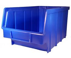26 x Kunststoff-Stapelbox Größe 3 Außenmaß 145x248x127 mm Polypropylen blau Stapelboxen Innenmaß 132x215x125 Sortierbox Sortimentbox