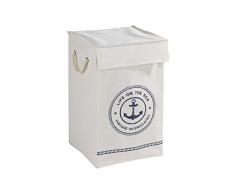 Wenko 62002100 Wäschesammler Uno Sylt-/Wäschekorb Fassungsvermögen: 77 l, 36 x 60 x 36 cm, beige