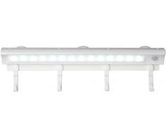 Northpoint LED Sensorleuchte Garderobenleiste mit Bewegungsmelder und Dämmerungssensor 4 Haken