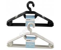 50 Stück Kleiderbügel mit Kravatten- Gürtel- Rock halter drehbar Schwarz o. Weiß