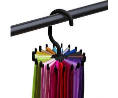 Krawattenhalter,Colorful 360°drehbare Krawattenbügel Krawatten Schlips Gürtel Schal Ketten Halter für 20 Krawatten mit längerem Haken Kleiderschrank Organizer