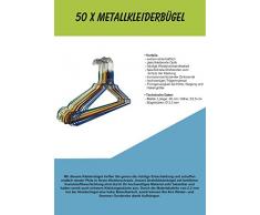 50 Metallkleiderbügel RSR Hangers Drahtbügel Kleiderbügel Hosenbügel Blusenbügel Hemdenbügel Bunt gemischt