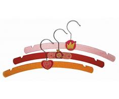 Hess Holzspielzeug 13358 Kleiderbügel Prinzessin aus Holz, 3 Stück, 34 cm