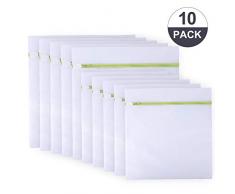 Girlslove talk 10 Stück Wäschenetz Wäschesack, Wäschenetze Wäschebeutel Wäschesack für die Waschmaschine, Wäschetasche Set mit Reißverschluss, für Feinwäsche Unterwäsche Feines und Socken(Grün)