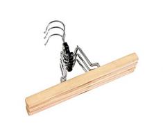Peggy Perfect Hosenspanner, aus Holz, natur lackiert, Sie erhalten 1 Packung, Packungsinhalt: 3 Stück
