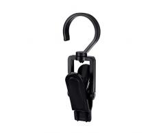 LegendTech 20 Stück Handtuch Clips Handtücher Geschirrtücher Aufhängen Handtuchclips Clips Klammer Haken Wäscheklammer Wäsche Klammer Klammerhaken Hosenbügel Stiefelklammer Sockenklammer, Schwarz