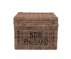 Korbtruhe New England Korb Rattan Rattankorb Naturrrattan Geflecht