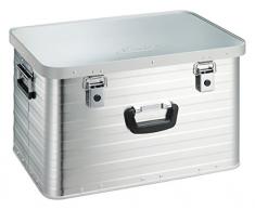 Enders Alubox 63 Liter + Schloss Set, hochwertig verarbeitet mit Moosgummidichtung, Alukiste verwendbar als Transportbox und Lagerbox - Alukoffer Lagerkisten Metallkiste Metallbox Aluboxen Alukisten